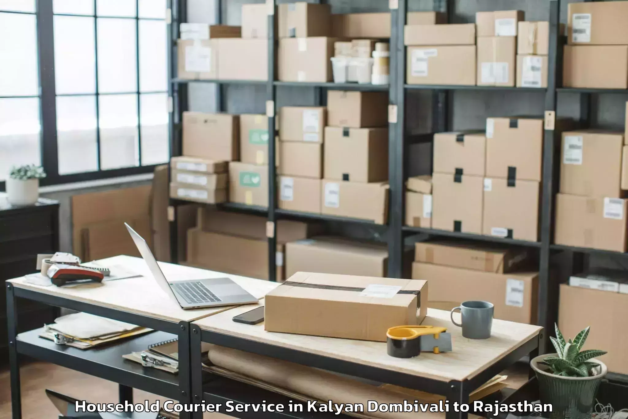 Book Kalyan Dombivali to Dungarpur Household Courier Online